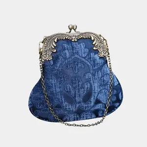 Queen Royal Blue Chatelaine Purse Medium