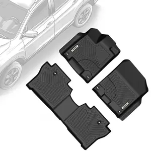 OEDRO TPE Floor Mats fits 2019-2024 Honda Passport, All Weather, Waterproof