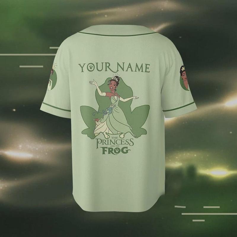 Personalized Tiana Dancing The Princess & The Frog Baseball Jersey Shirt