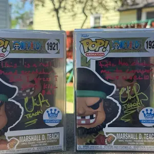 Funko Pop! One Piece Marshall D. Teach 1921 Exclusive Vinyl Figure Signed by Chris Rager Blackbeard Edition
