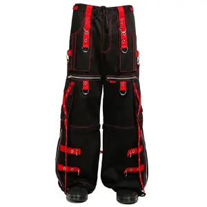 Tripp NYC X-Strap Zip Off Pants [BLACK/RED]