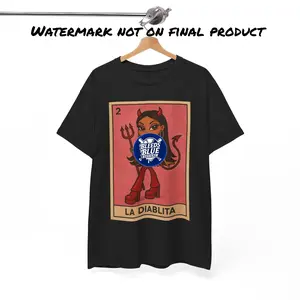 La Diablita Loteria Card Tee Shirt - Unisex Heavy Cotton Casual Fit gift