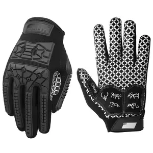 Lineman 2.0 Padded Palm Football Receiver Gloves  Flexible Tpr Impact Protection Of Hand Glove Adult And Sizes