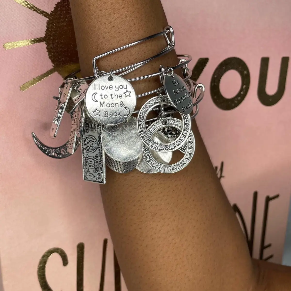 Boujie inspirational bracelets, STUNNING, ready to put on and good, SENDS POSITIVE MESSAGES !!!
