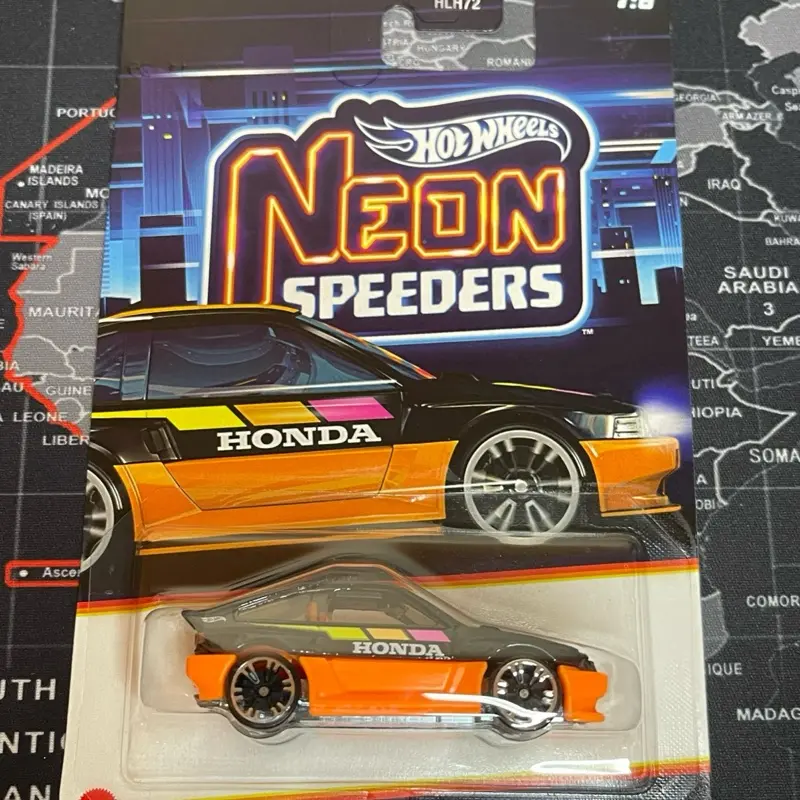 2026 Hot Wheels Neon Speeders #7 CHASE 85 Honda CR-X Black/Orange