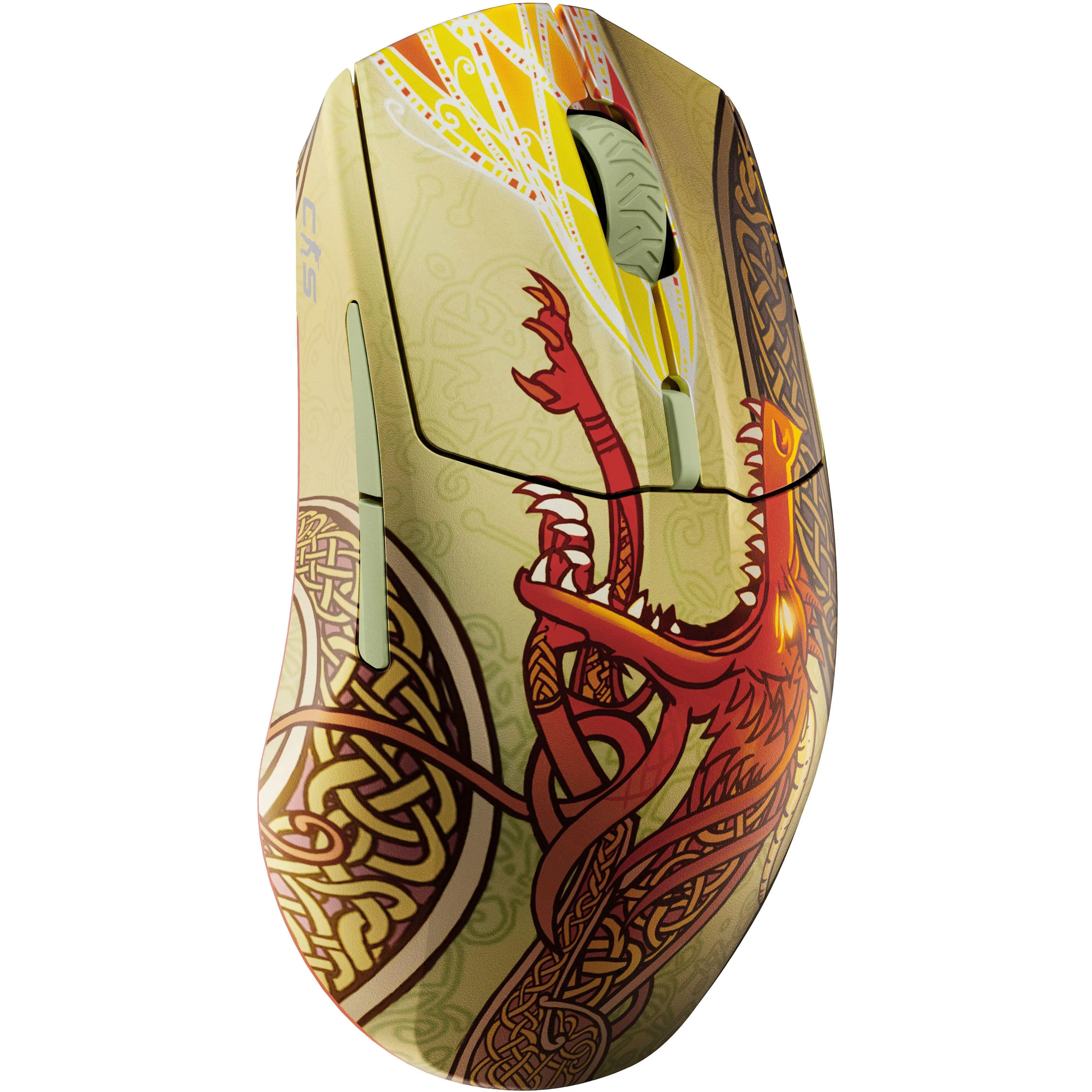 SteelSeries - Aerox 3 Wireless Optical Gaming Mouse with Super Mesh Detachable USB-C Connectivity - Wireless - CS2 Dragon Lore Edition