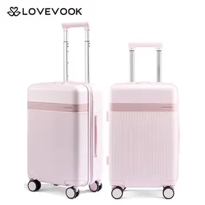 LOVEVOOK Hard Shell Carry On Luggage 22x14x9 Airline Approved with Removable Lining,22 Inch Carry On Suitcase with Spinner Wheel TSA Lock,Lightweight Checked Luggage for Men Women Travel Business Trip