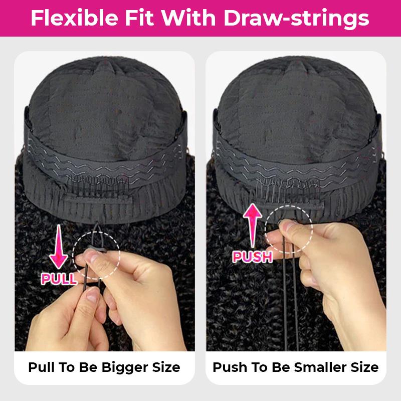 ISEE HAIR 250% Kinky Curly Wear Go Half Wig Invisible Hairline 150% & 180% Glueless Human Hair Wigs No Lace Seamless Flip Over Wig Updo Down Style Hairpiece#TikTokShopHolidayHaul