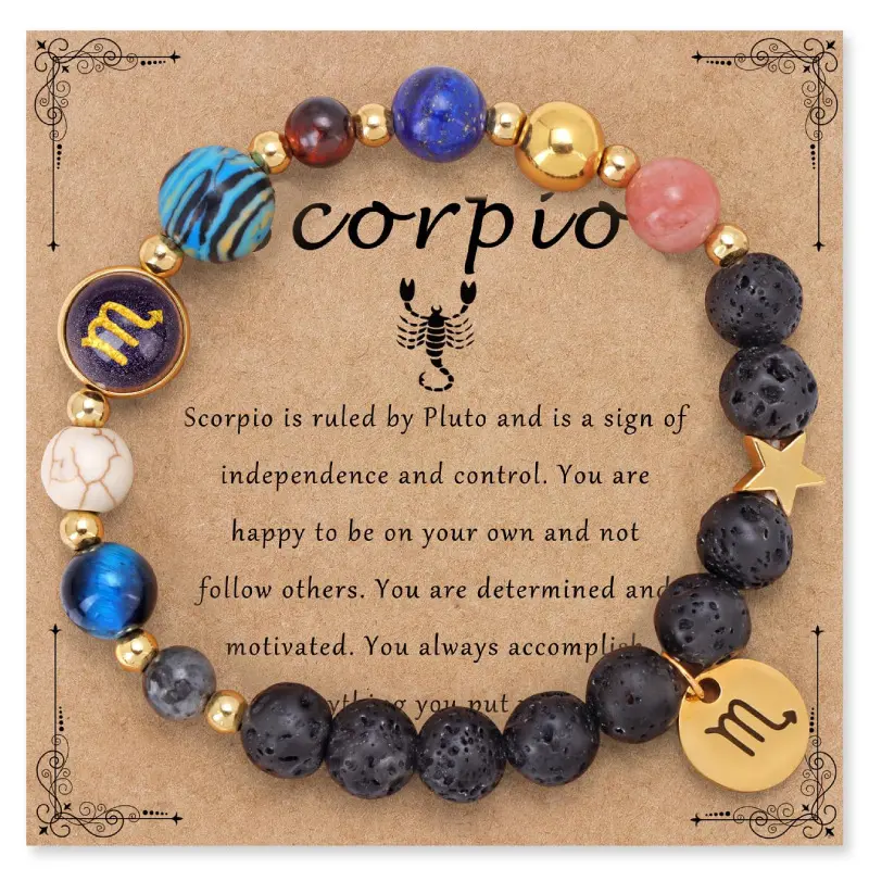 Scorpio zodiac bracelet