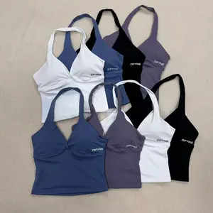 DFYNE Padded Workout Tank Top – Breathable Stretch Yoga & Gym Activewear for Women