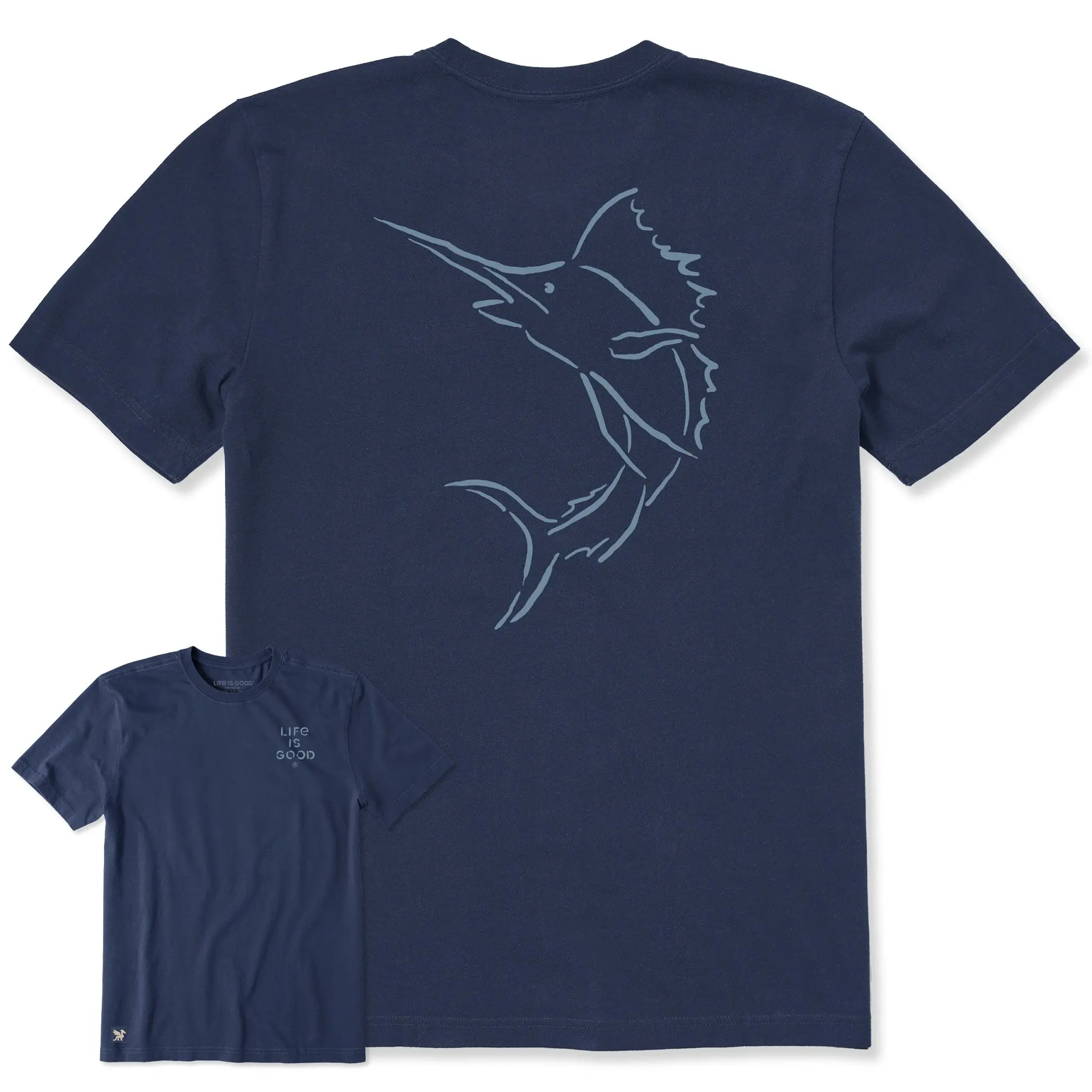 Men's Marlin Brush Short Sleeve Crusher Tee