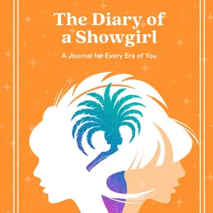 The Diary of a Showgirl Bundle - 74 Page Guided Journal for Swiftie Journaling with Custom Bookmark, Pen, and Stickers. Perfect Gift for Swifties