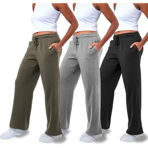 3 Pack Sweatpants Women, Straight Leg Womens Sweatpants, Workout - Yoga Pants (Available in Plus)H1HomeFixMart