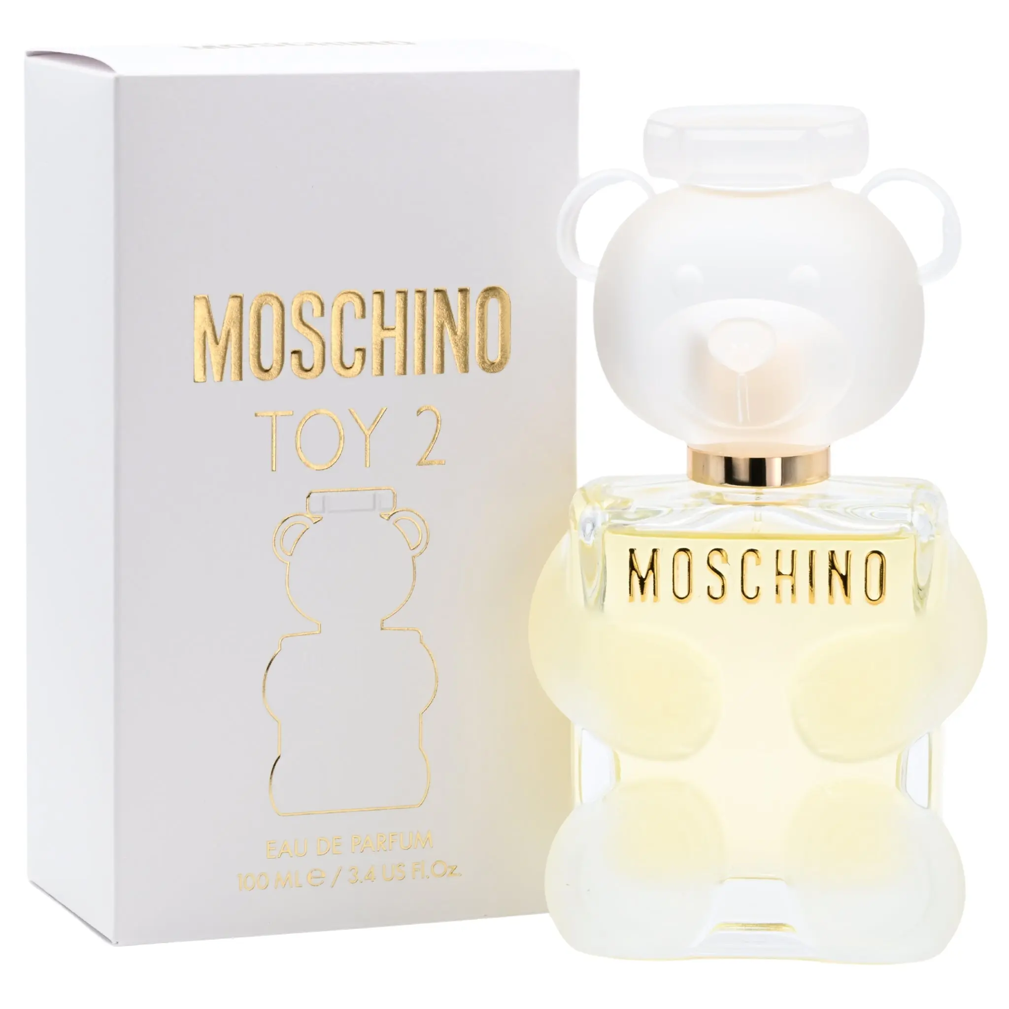MOSCHINO Toy 2 Women's EDP Spray - 3.4 fl oz, New in Box, Floral Perfume with TED Character, Middle Jasmine Notes & Pleasant Aroma, Fragrance for Women, Fragrance Perfumes, Aromatic Perfume