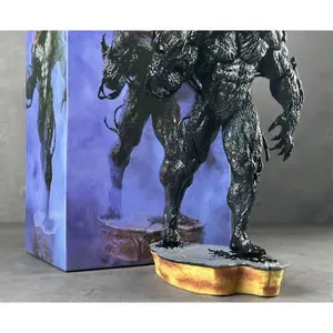 Symbiote Monster Action Figure - Detailed Collectible Villain Statue Toy with Base for Marvel Fans & Kids