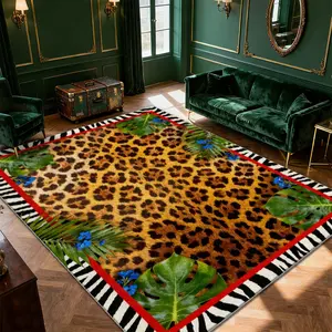 Soft and comfortable printed carpet, Animal print rug, home decorative carpet, large living room carpet, entrance mat, bedroom carpet, bedside rug, suitable for various scenarios such as shopping malls, cafes