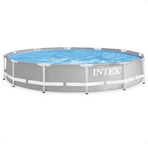 Intex 12'x 30" Prism Frame Round Above Ground Swimming Pool