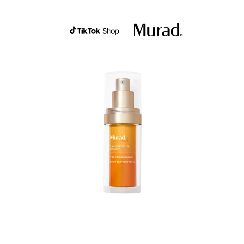Murad Vita-C Glycolic Serum - Fragrance-Infused Skin Brightening Product for Sensitive Skin, Tingling Exfoliator, Antioxidant Shield, Radiant Glow, Corrects Dark Spots, Hyperpigmentation Treatment, Age Spot Solutions, Vita-C Stays Stable Serum & Essence