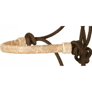 Classic Equine Braided Rawhide Rope Halter with 8ft Lead