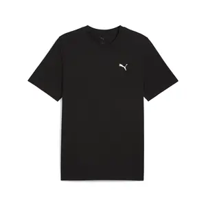PUMA Mens Wardrobe Essentials Crew Neck Short Sleeve Casual Tops Casual - Black