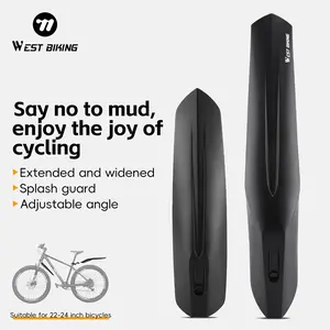 WEST BIKING Bicycle Mudguard Set, Adjustable Front & Rear Bike Guards, Universal Fit Mountain Cycling Accessories, Durable Rain Protection