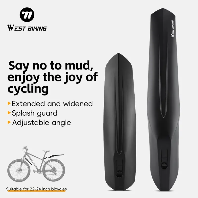 WEST BIKING Bicycle Mudguard Set, Adjustable Front & Rear Bike Guards, Universal Fit Mountain Cycling Accessories, Durable Rain Protection
