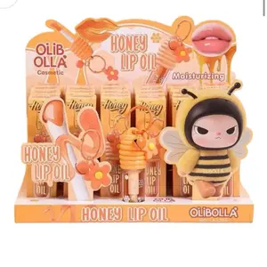 Olibolla Honey Lip Oil - Moisturizing Lip Care with Bee Design - Perfect for Soft and Smooth Lips