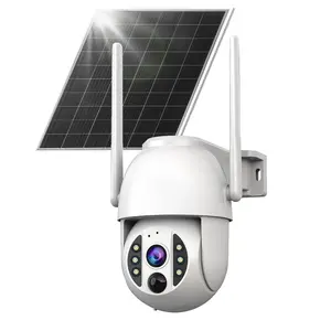 【Breaking The Price-100PCS】JOOAN 4G LTE Solar Powered Security Camera Wireless Outdoor, No WiFi Needed, Cellular Camera with SIM Card, 4K HD 360° Live View, Color Night Vision, PIR Motion Detection, 2-Way Audio, IP66 Waterproof Dustproof, Farm/Home