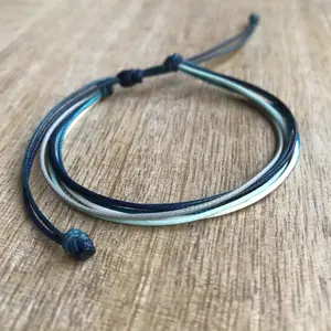 Surfside Shades of Blue Strings Anklet
