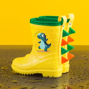 Children's Rain Boots Boys Girls Mid-Calf Baby Toddler Non-Slip Dinosaur Rain Boots 1 Year 2 Years 3 Years 4 Years 5 Years 6 Years 7 Years 8 Years Children's Rain Boots