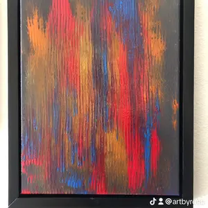 Original acrylic painting on canvas 11x14in includes handmade floating frame