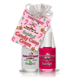 Scented Candy Cane Craze Gift Set - Piggy Paint Kids Non-toxic Nail Polish