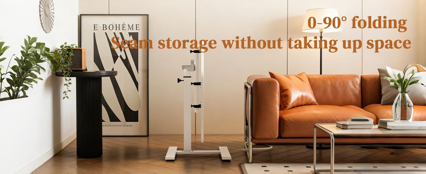 Foldable Flip-Side Bedside Table, Space-Saving Folding Table, Height-Adjustable Lounge Table, C-Shaped White Side Table, Suitable For Bedrooms And Living Rooms Foldable Flip-Side Bedside Table, Space-Saving Folding Table, Height-Adjustable Lounge Table, C-Shaped White Side Table, Suitable For Bedrooms And Living Rooms