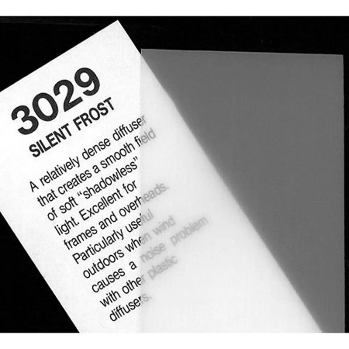 Rosco Cinegel Silent Frost, 20x24" Sheet of Light Diffusing Material