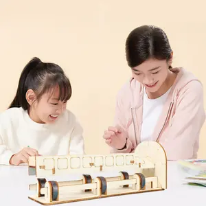 Physics Science Maglev Train DIY Technology Student Physics Knowledge Educational Toy for Children's Science Education Puzzle Gifts for Boys and Girls Birthday Christmas elkonin  boxes