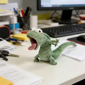 Funny Mint Green Lizard Super Cute Funny Doll Soft Three-dimensional Plush Toy for Girlfriends and Friends Birthday Gifts