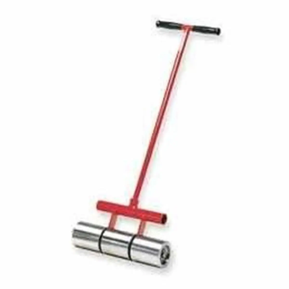 Roberts 75 lb Heavy-Duty Vinyl & Linoleum Roller for Flooring Installation with Transport Wheels, Chrome-Plated Segmented Rollers, and Removable 30-Inch Handle, Convenient Storage, Detachable Transport Wheel, 30" Removable Handle, 75 Lbs, Flatten Glue, Ev