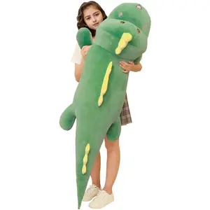 VVH 68 Inch Jumbo Dinosaur Plush Toy Pillow, Giant Stuffed Animals, Large Dinosaur 5.6 Feet Plushie Huge Stuffed Toys Cute Cuddle Pillow, Gift for Kids, Boy, Birthday, Valentine's