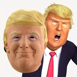 Trump Masks, Halloween Donald Latex Mask, Realistic Trump Cosplay Prank Costume Masks For Adults