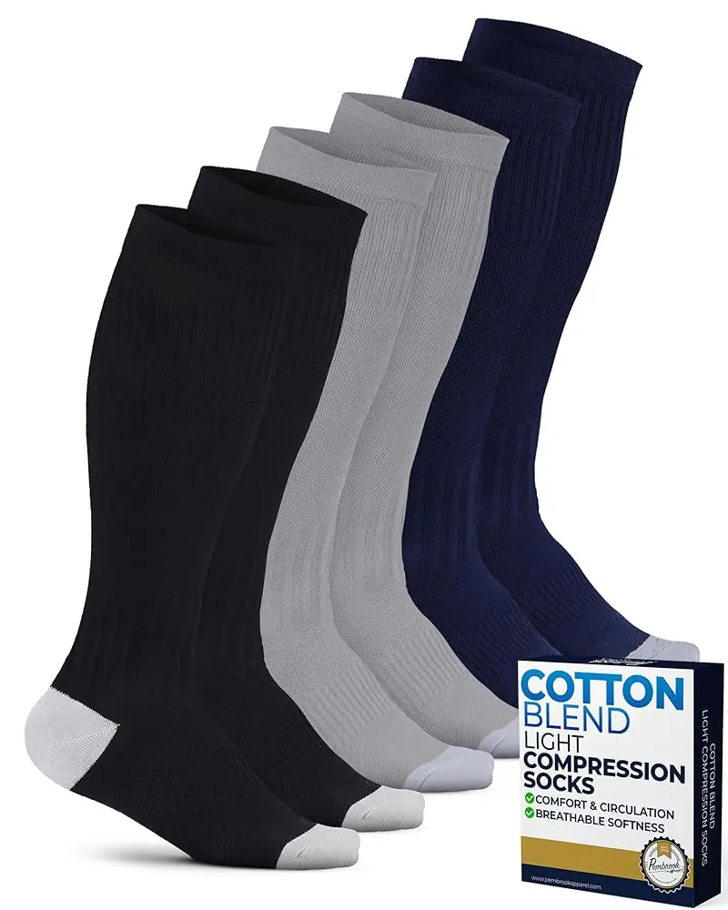 Black/Gray/Navy - 3 Pairs