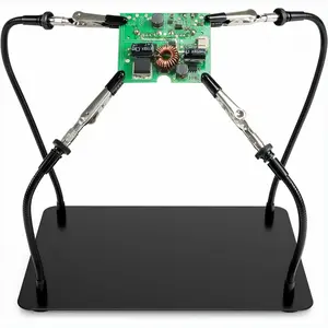 Helping Hands Soldering Station, Soldering Kit, Third Hand Soldering Tool 4 Flexible Arms Helping Hands For Electronic Repair Soldering Jewelry Crafts - Lightweight