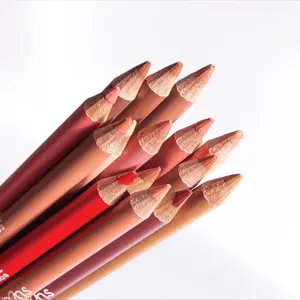 Wooden Lip Pencil  Matte Makeup Lipliner Color