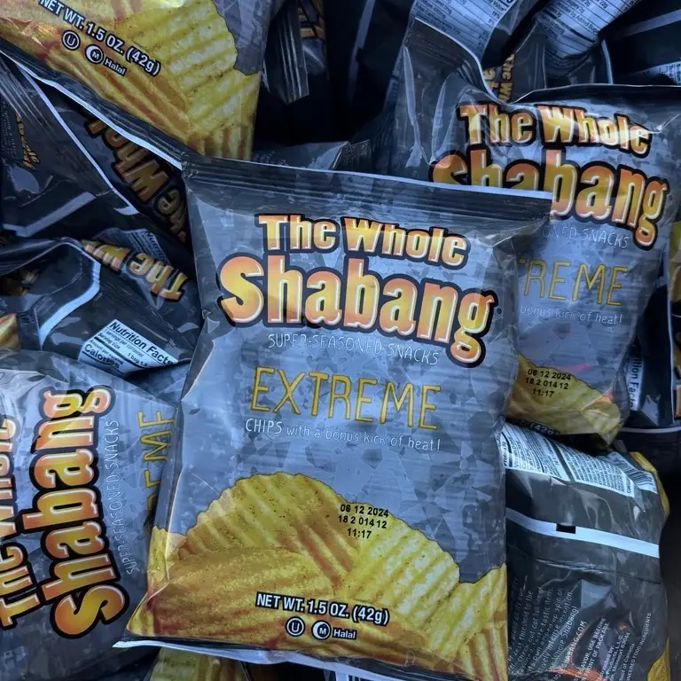 The Whole Shabang Extreme Original Jail Potato Chips Snack 1.5oz SMALL BAG