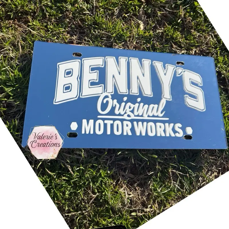 BENNYS Original MOTORWORKS License Plate