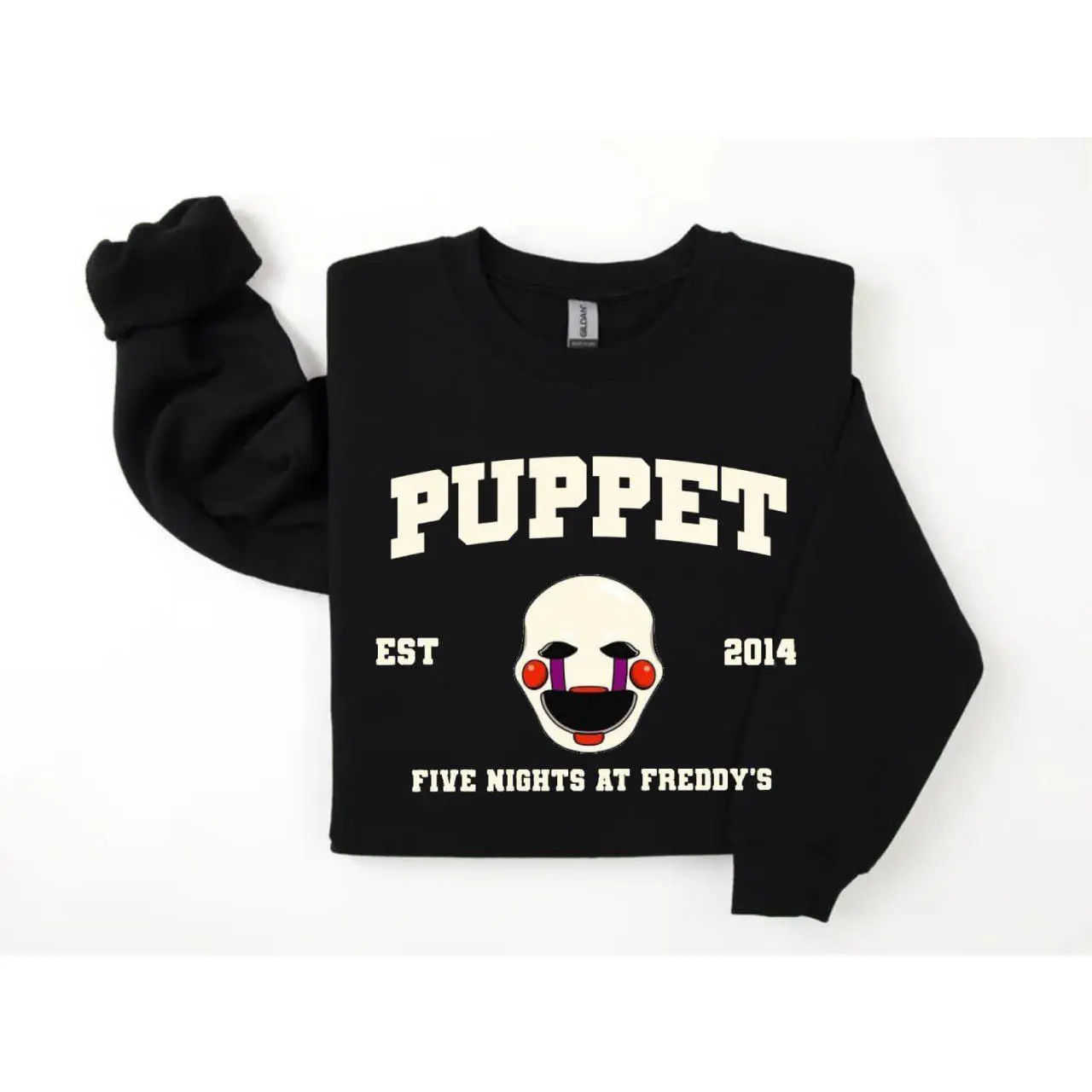 Puppet + Est.2014  Shirt/Sweatshirt/Hoodie, Five Nights at Freddy's Shirt, Villain Five Nights at Freddys Vintage Halloween 2025 Shirt, Horror Nights, Retro Horror Nights