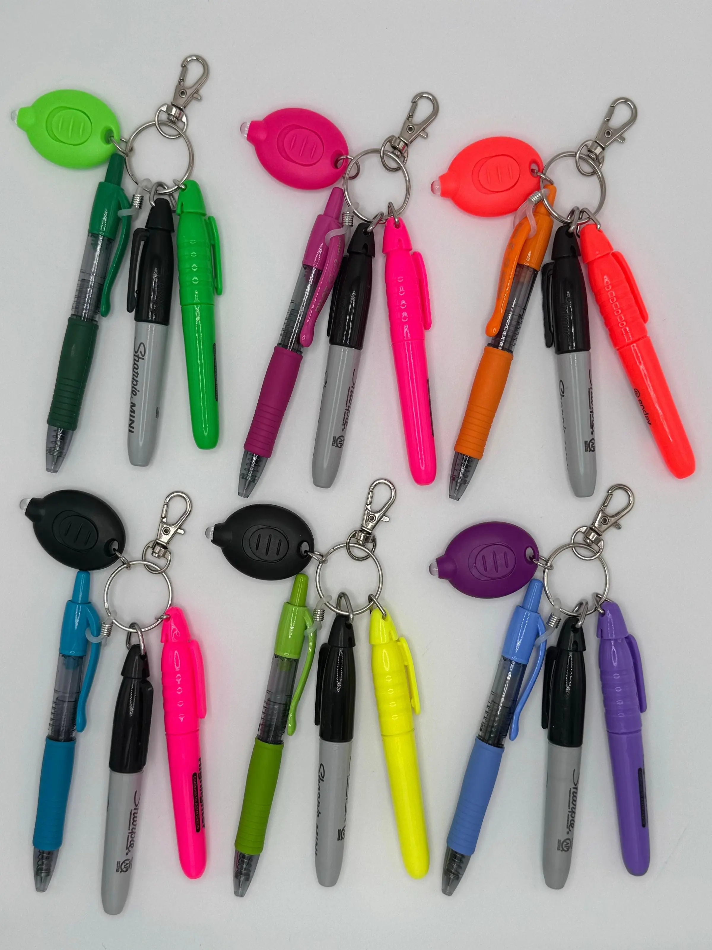 Pen set for badge reel accessory gift for nurse breakaway lanyard colorful teacher keychain gift for medical assistant badge reel pens cna