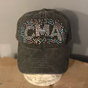 Custom Rhinestone Trucker Hats Bling Name Hats for Cheer Bride Team Events Stylish and Eye-catching Accessory