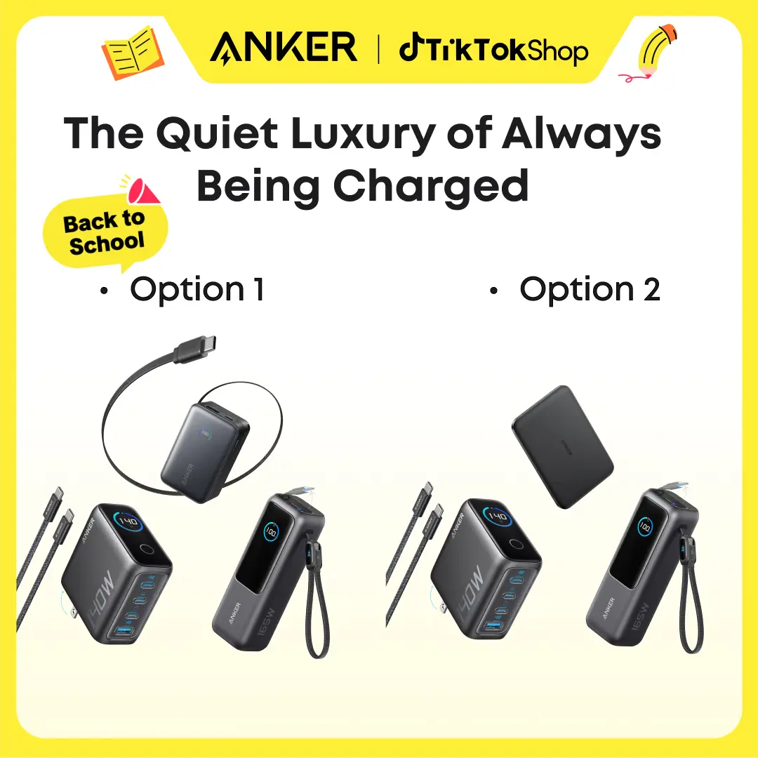 Anker 3-in-1 Ultimate Charging Bundle (Multi-Options) | 165W 25,000mAh Laptop Power Bank + 140W 4-Port/45w Smart Display Charger + 5K/10K mAh Power Bank | All-in-One Kit for iPhone, MacBook, Samsung sohochic