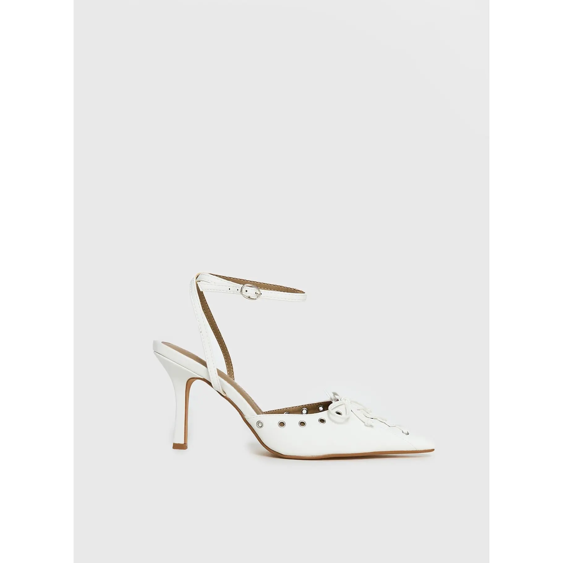 Nilah Pointed Toe Heels White