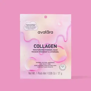 Avatara Collagen Mask - Ultra-Nourishing 2-Piece Sheet Mask with Gentle Moisturizing Ingredients & Calming Antioxidants for Dewy Bouncy Skin 27g